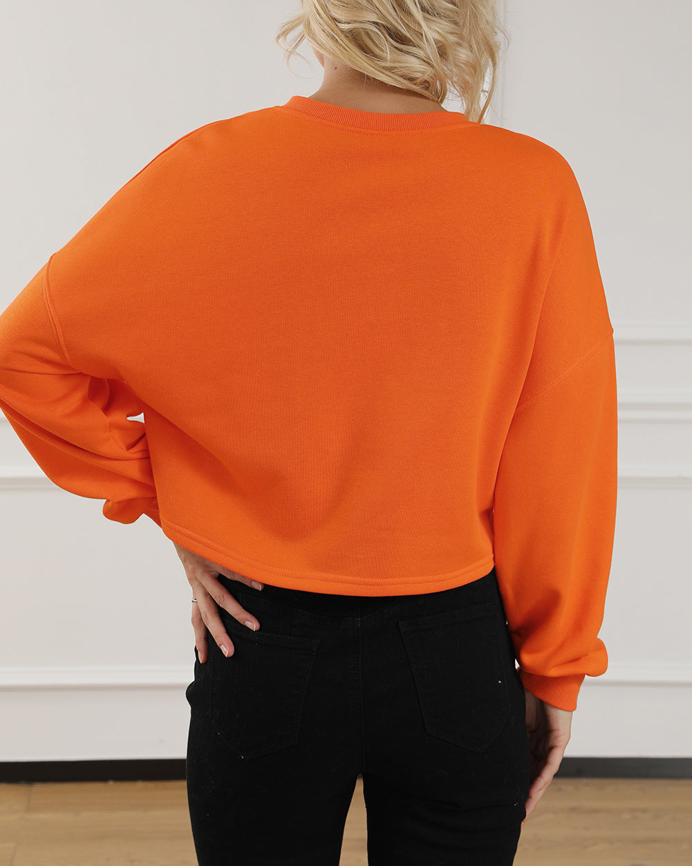 Game Day Lettering Rugby Notched Neck Sweatshirt