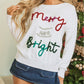 Tinsel Merry and Bright Graphic Christmas Sweater