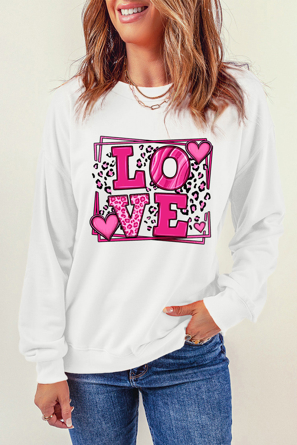 Sweet LOVE Valentines Graphic Sweatshirt