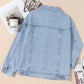 Sequin Star Flap Pocket Denim Jacket
