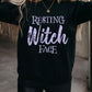RESTING Witch FACE Graphic Pullover Sweatshirt
