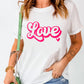 Valentines Fashion Love Graphic T-shirt