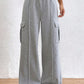 Drawstring Waist Cargo Sweatpants