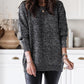 Glittering Long Sleeve Tunic Sweater