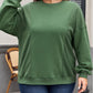 Loose Patchwork Crewneck Plus Size Sweatshirt