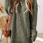 Knit Drop Shoulder Loose Fit Sweater Dress