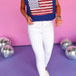 Sparkling American Flag Knitted Vest