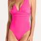 V Neck Crossover Backless Ruched High Cut Monokini