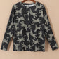 Lively Cheetah Print Long Sleeve Top