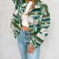 Aztec Print Button Up Long Sleeve Jacket