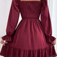 Smocked Puff Sleeve Ruffle Mini Dress