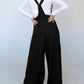 Knotted Straps Patch Pocket Wide Leg Jumpsuit