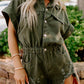 Distressed Frayed Denim Romper