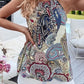 Boho Paisley Print Spaghetti Strap Tank Top