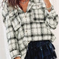 Oversized Plaid Pattern Flannel Shacket