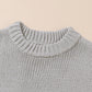 Chunky Knit Turtle Neck Drop Shoulder Sweater