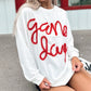 Tinsel Game Day Drop Shoulder Graphic Sweatshirt