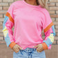 Candy Colorblock French Terry Top