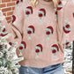 Cheer for Christmas Round Neck Casual Sweater