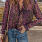 Polka Dot Printed Buttoned Casual Shirt