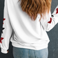 Sequined Touch Down Graphic Star Drop Shoulder Sweatshirt