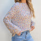 Confetti Knit Popcorn Sweater Top