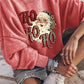 HO HO HO Santa Claus Graphic Sweatshirt