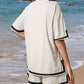Contrast Trim Tee and Shorts Set