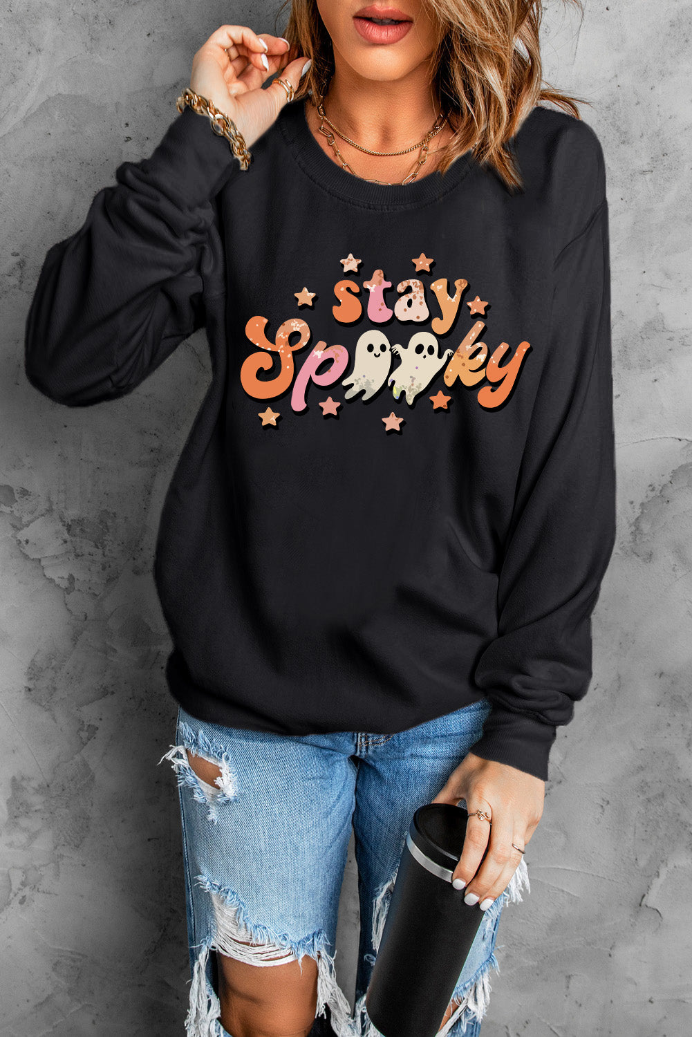 Halloween stay Spooky Graphic Sweatshirt