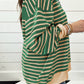 Stripe Casual Stripe Colorblock Drop Shoulder Oversize Sweatshirt