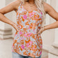 Adjustable Spaghetti Straps Boho Floral Tank Top