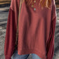 Two Tone Patchwork Drop Shoulder Pullover Sweatshirt