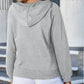 Solid Color Fleece Lined Zip up Hoodie