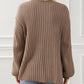 Balloon Sleeve High Low Split Sweater