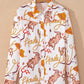 howdy Western Patterns Button up Loose Shirt