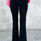 Split Front Flare Bottom Pants