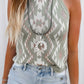 Western Tribal Aztec Pattern Knit Sweater Tank