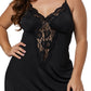 Valentines Day Chemise with Lace Trim