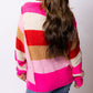 Mix Horizon Stripes Dolman Sleeve Sweater