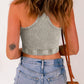 Ribbed Mineral Wash Racerback Cropped Tank Top