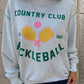 COUNTRY CLUB PICKLEBALL Graphic Exposed Stitching Casual Sweatshirt