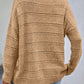 Boat Neck Drop Shoulder Pointelle Knit Sweater