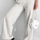 Cross-Waist Wide Leg Lounge Pants