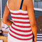 Stars and Stripes Flag Pattern Knitted Tank
