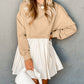 Sweatshirt Poplin Mini Dress