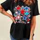 oh my stars Printed Flag Day T Shirt