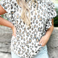 Butterfly Sleeve Leopard Print Top