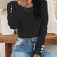 Cuffed Long Sleeve Lace Top