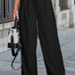 Pleated Elegant Wide Leg Pants