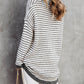 Striped Turtleneck Loose Sweater